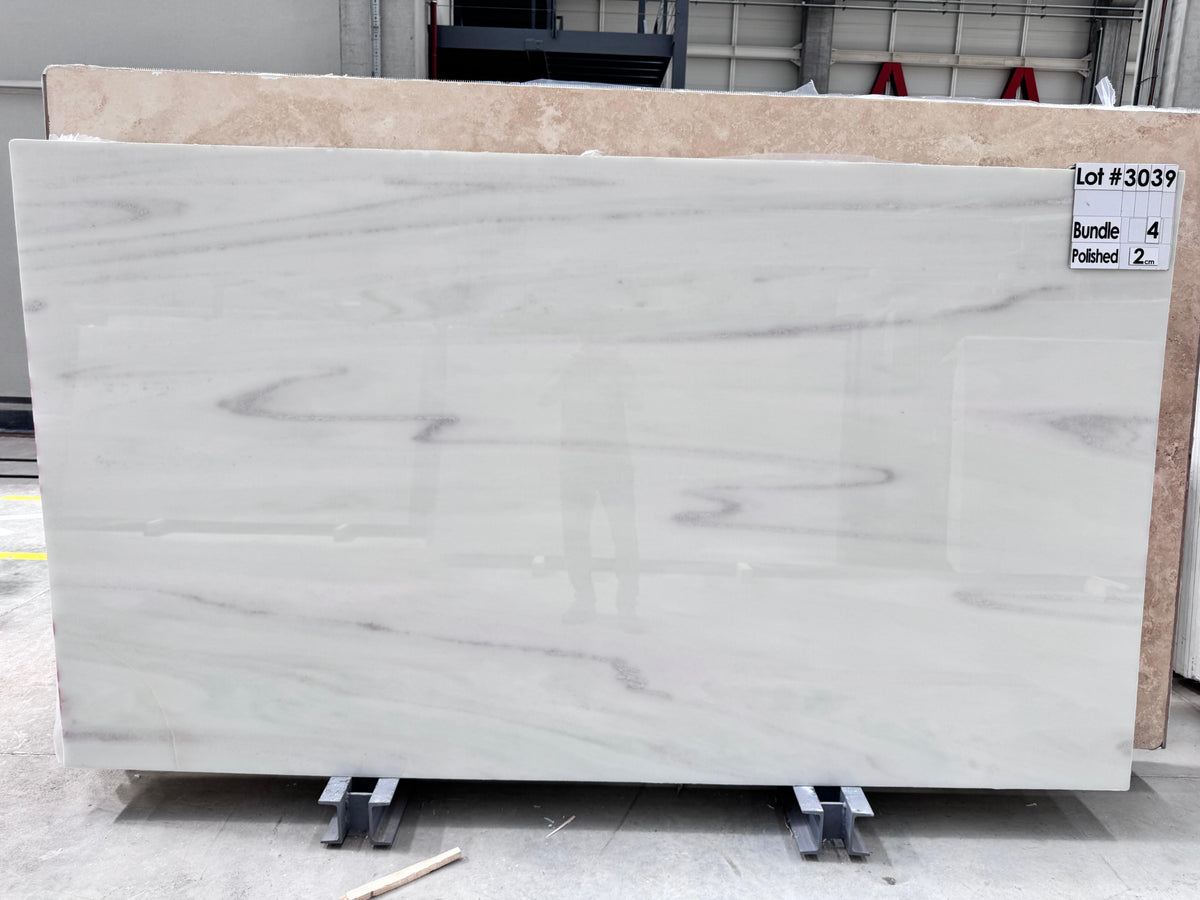 White Rainbow Marble Slabs — 3039 · Bundle 4 · View 1