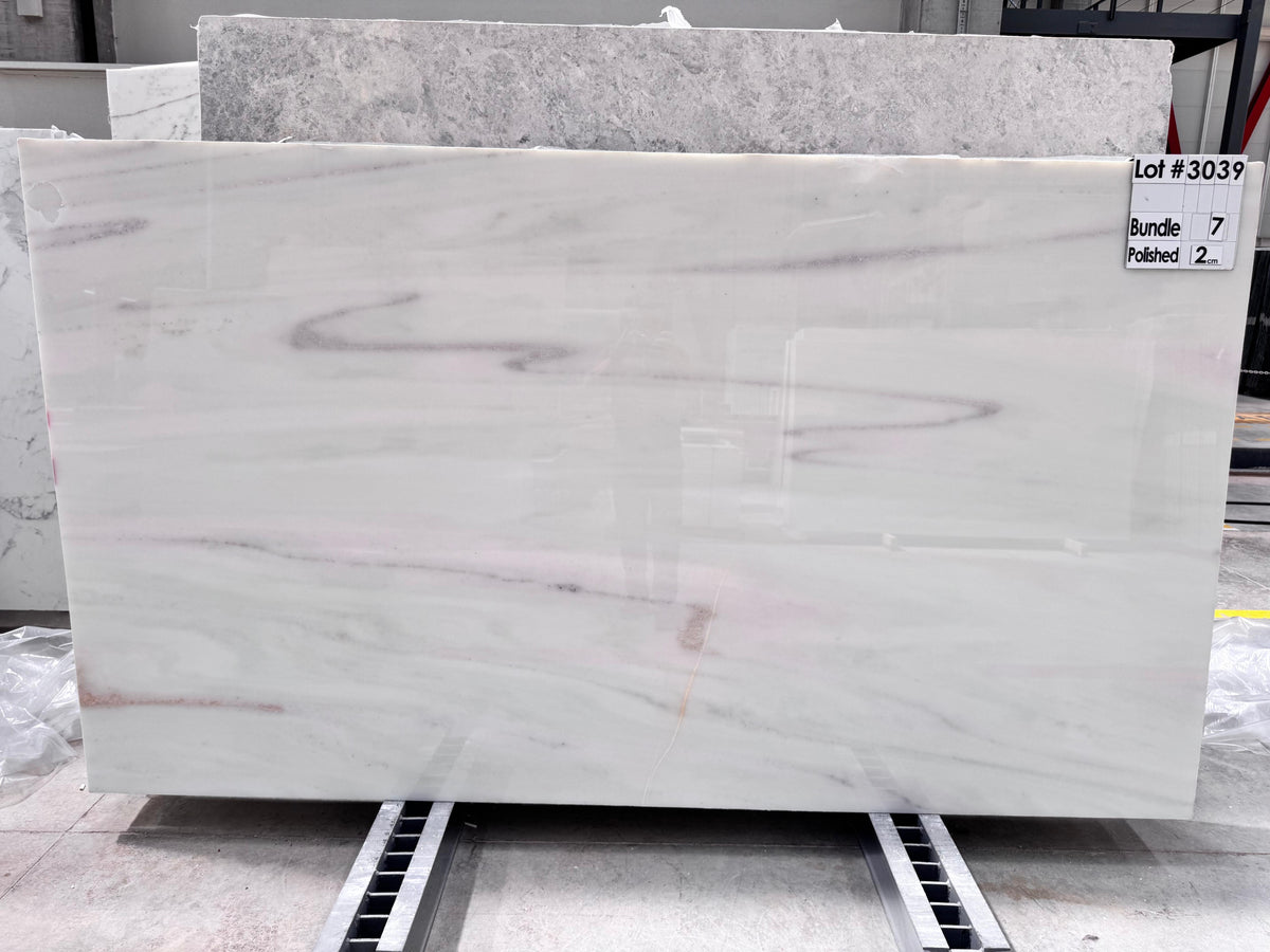 White Rainbow Marble Slabs — 3039 · Bundle 7 · View 3