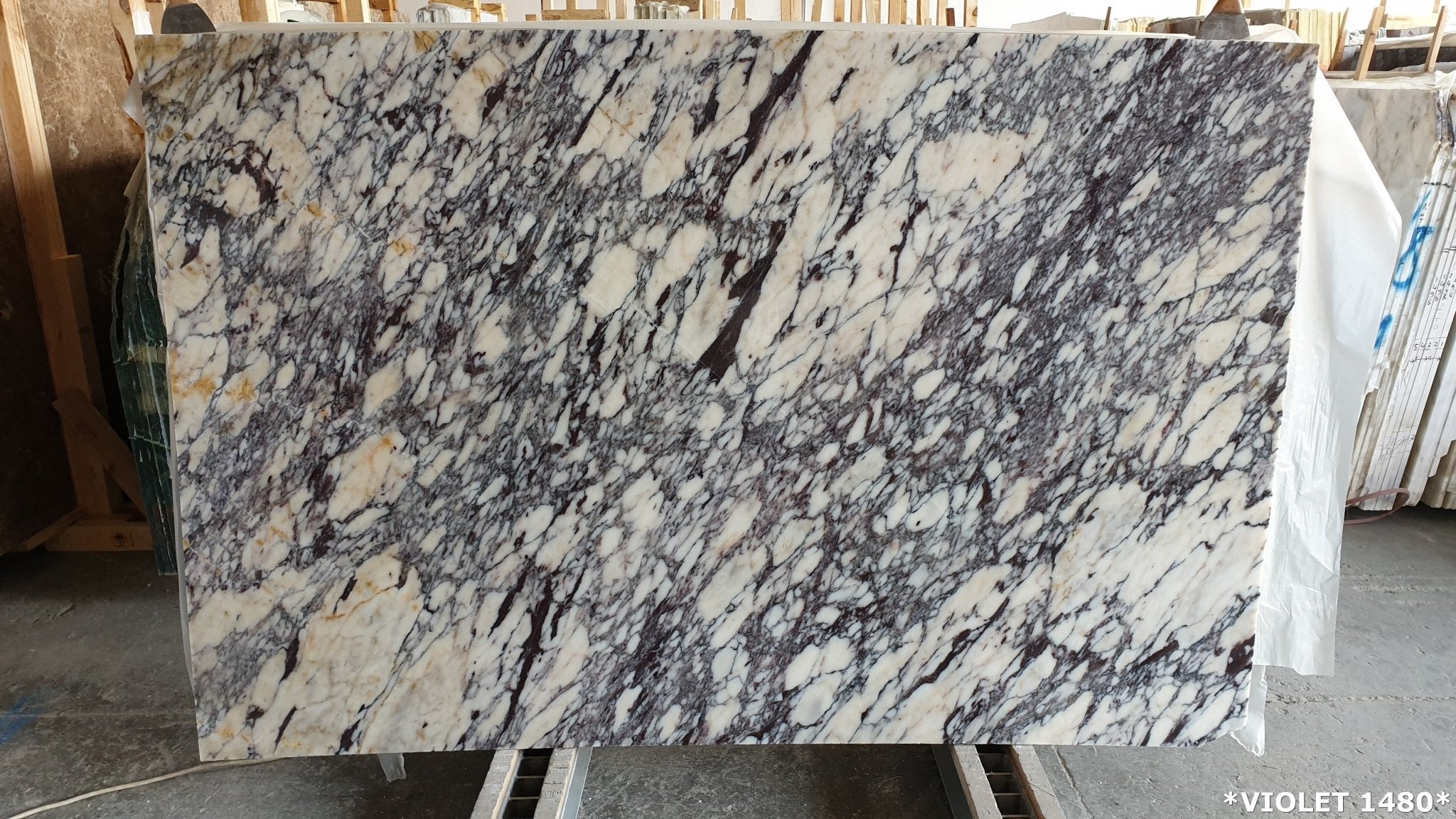 Arabescato Violet Marble Slabs - Emperor Marble