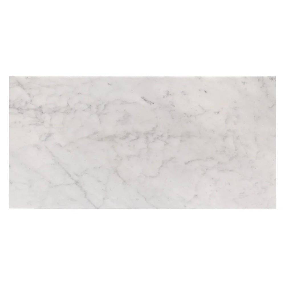 Bianco Carrara T Honed Marble Tile 305x610x10mm - Emperor Marble