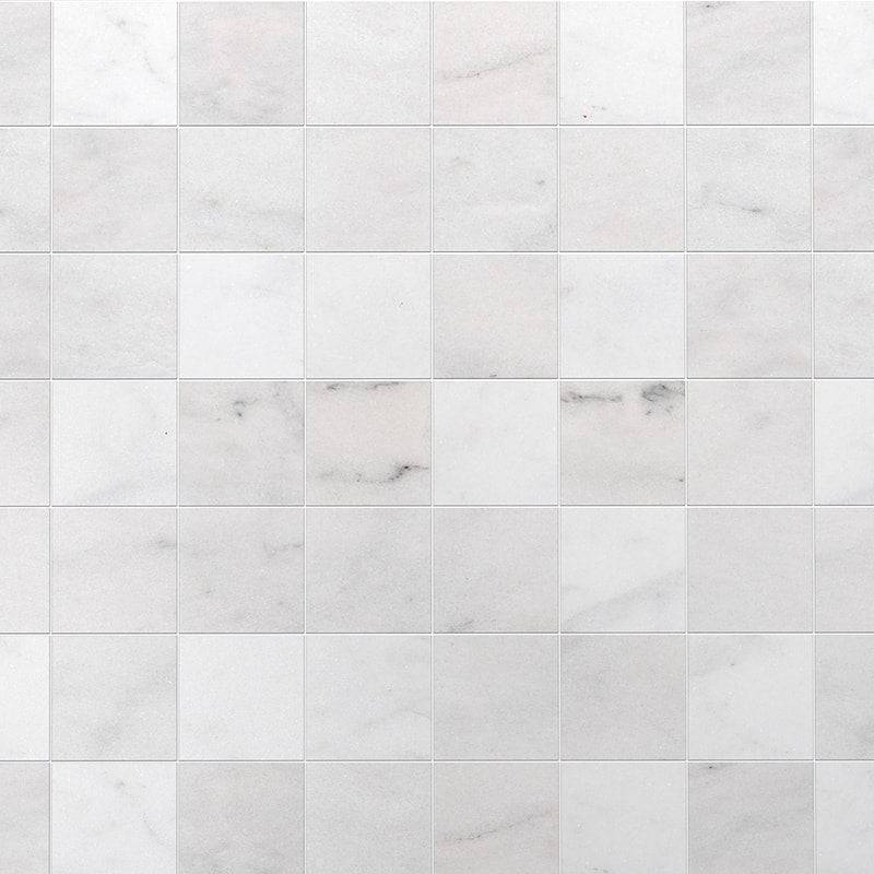 Bianco Carrara T Honed Marble Tiles - Emperor Marble