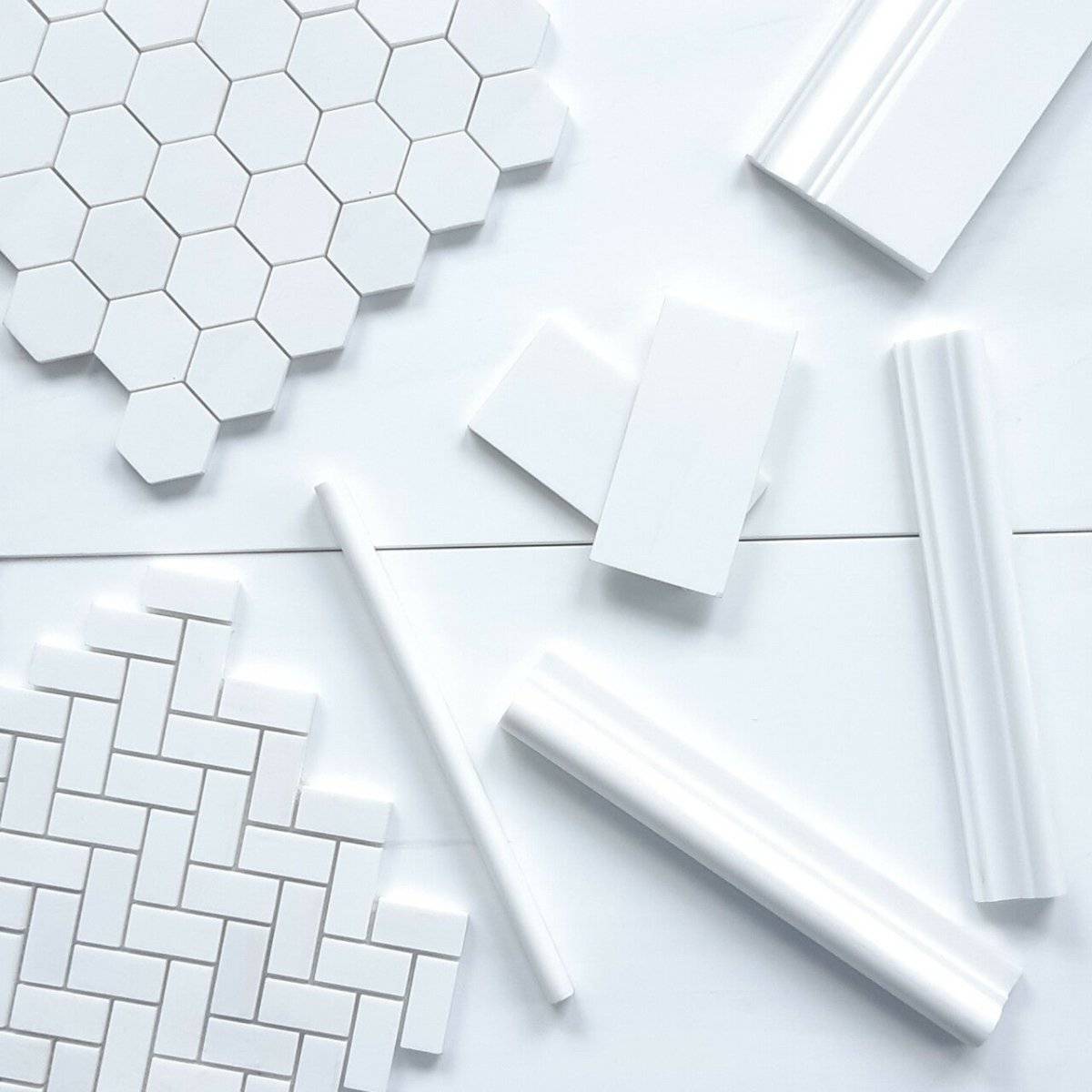 Bianco Dolomite Honed Marble Hexagon Mosaic Tile 48x48x10mm - Emperor Marble