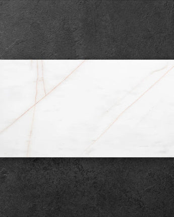 Bianco Dolomite Honed Marble Tiles 305x610x12mm - Emperor Marble