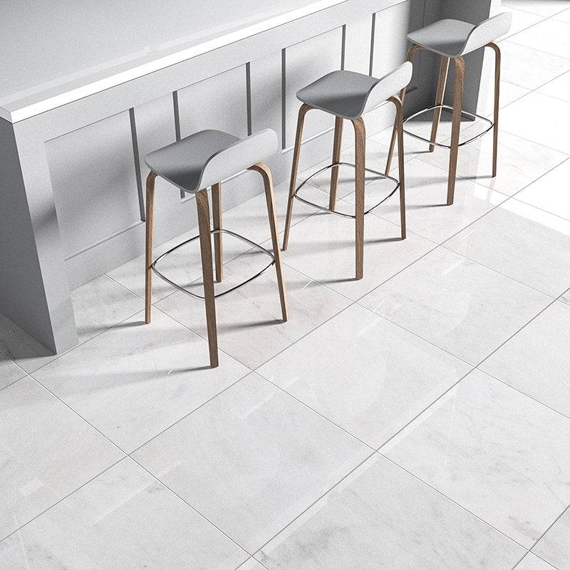 Bianco Ibiza Polished Marble Tiles 610x610x15mm - Emperor Marble