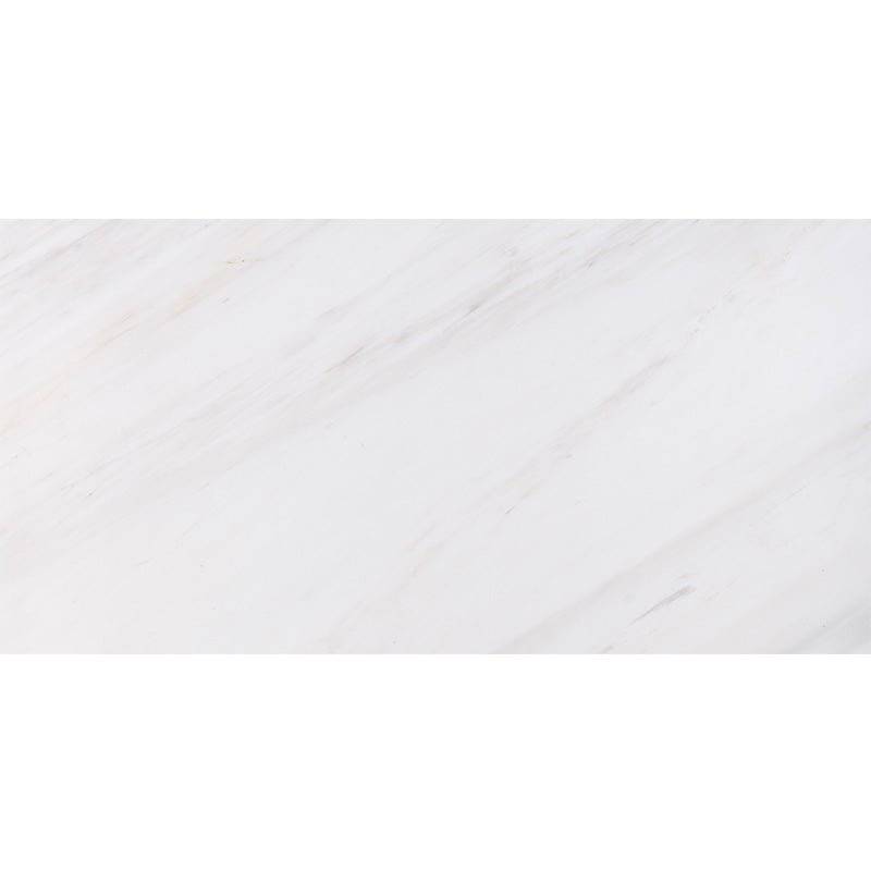 Bianco Snow White Polished Natural Marble Tile - Emperor Marble