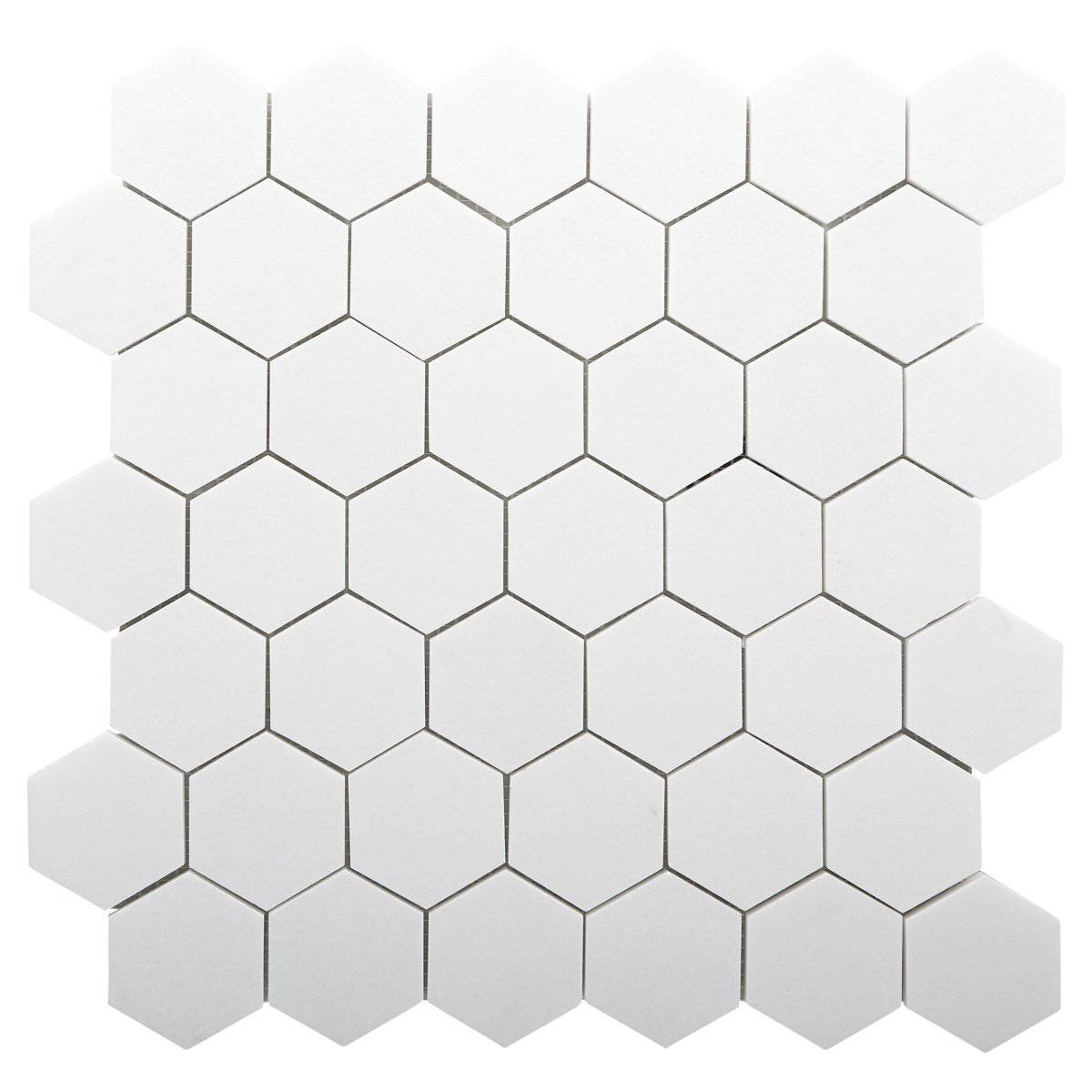 Bianco Thassos Honed Hexagon Marble Mosaic Tiles - Emperor Marble