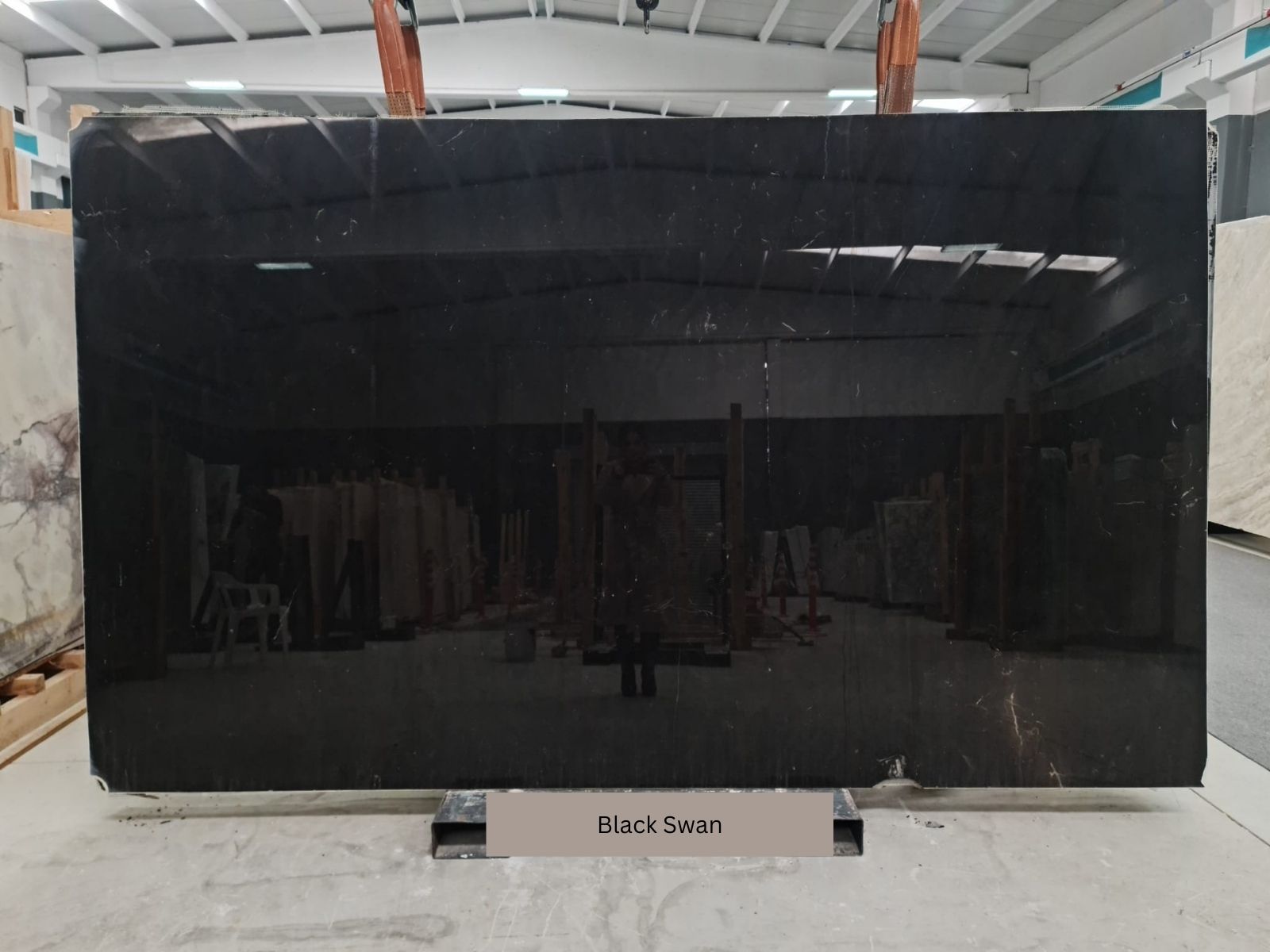 Black Swan Polished Marble Slabs - Emperor Marble