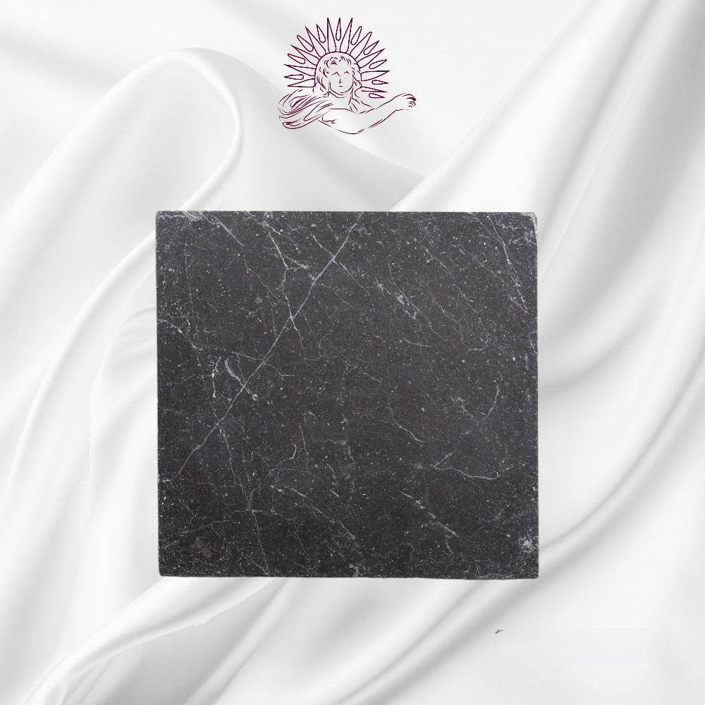Black Tumbled Fitz 406x406x12mm Marble Tiles - Emperor Marble