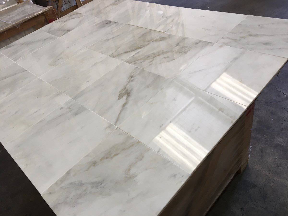 Calacatta Cremo Polished Marble Tiles 305x305mm - Emperor Marble