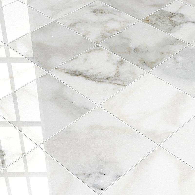 Calacatta Cremo Polished Marble Tiles 305x305mm - Emperor Marble