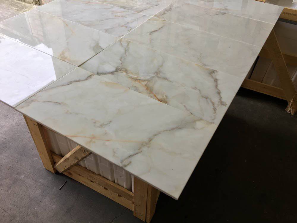 Calacatta Cremo Polished Marble Tiles 305x610mm - Emperor Marble