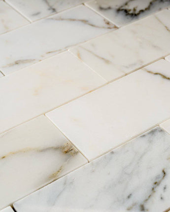 Calacatta Gold Polished Marble Tiles & Mosaics - Emperor Marble