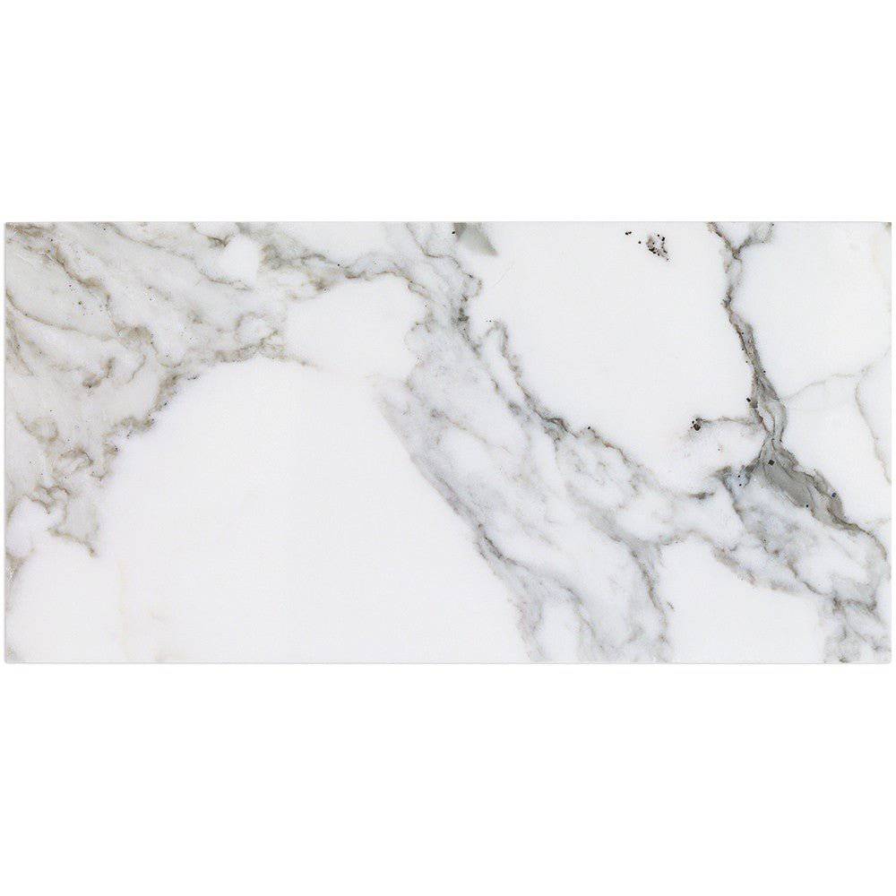 Calacatta Polished Italian Marble Tiles 150x305x10mm - Emperor Marble