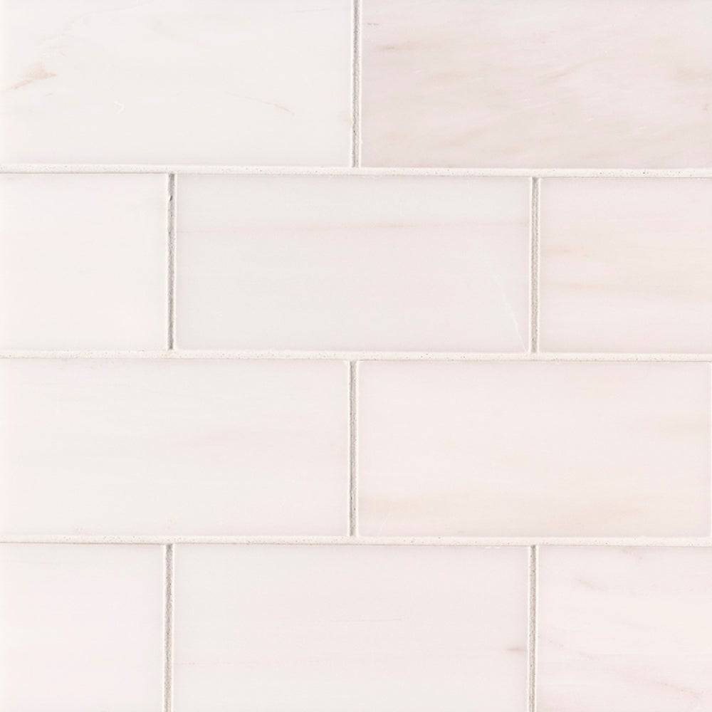 Calacatta Polished Subway Marble Tile 70x140x10mm - Emperor Marble