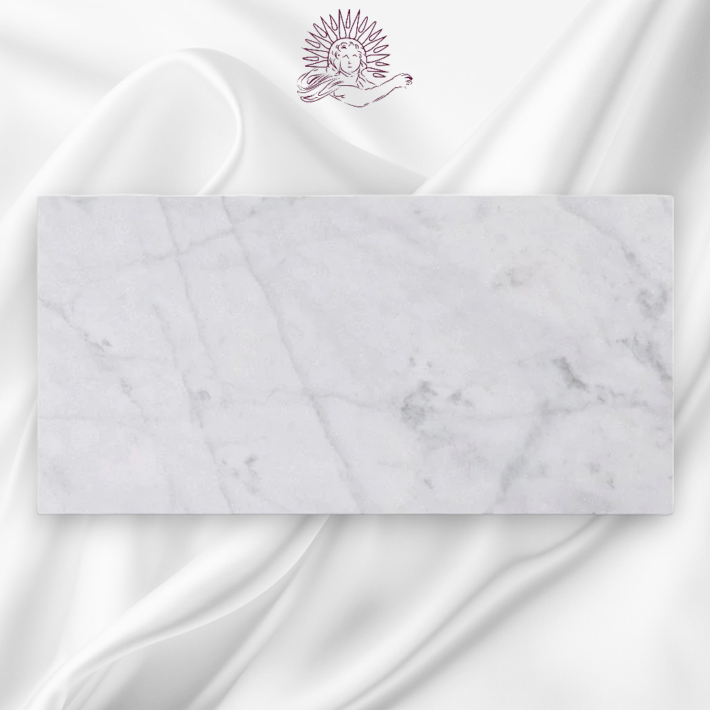 Carrara Honed 305x610x12mm Marble Tiles - Emperor Marble