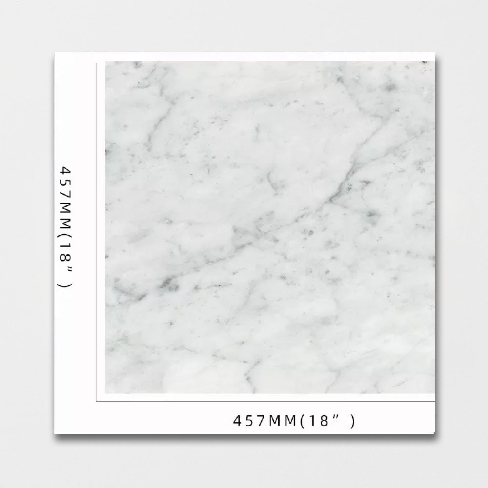 Carrara Honed Italian Marble Tiles Floor Wall Natural Marble 457x457x12mm - Emperor Marble