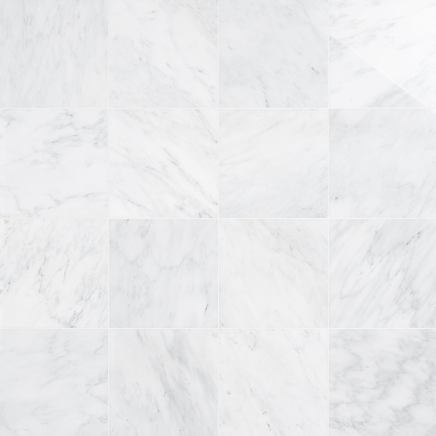 Carrara Honed Italian Marble Tiles Floor Wall Natural Marble 457x457x12mm - Emperor Marble