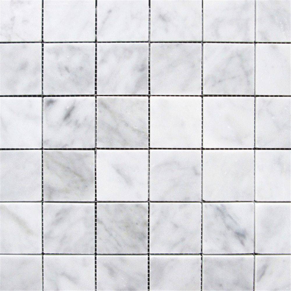 Carrara Square Marble Mosaic Tile 50X50MM - Emperor Marble