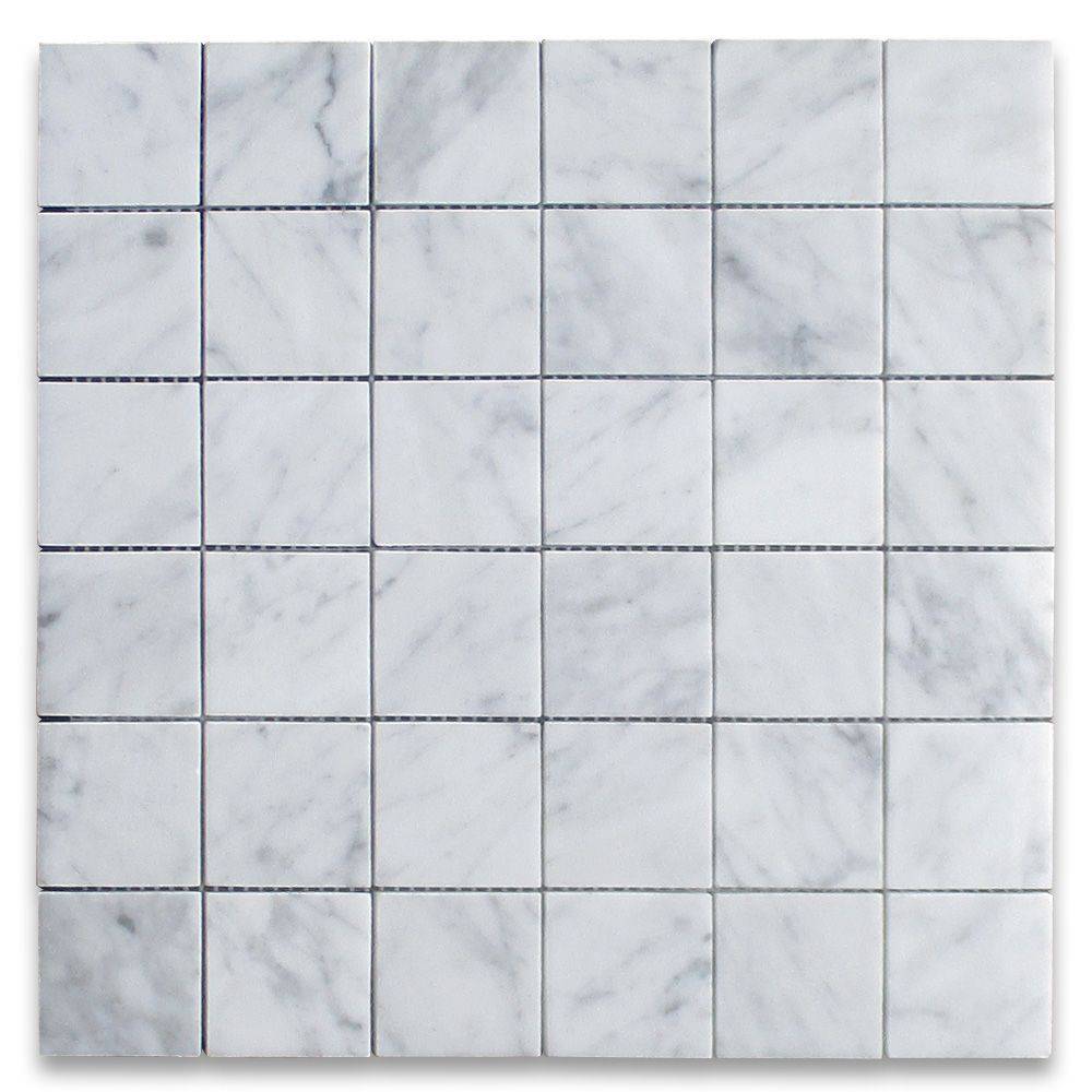 Carrara Square Marble Mosaic Tile 50X50MM - Emperor Marble