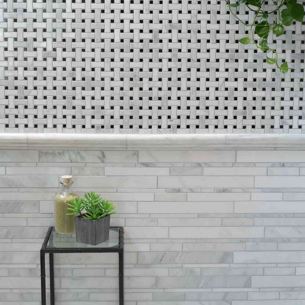 Carrara White Polished Random Marble Tiles - Emperor Marble