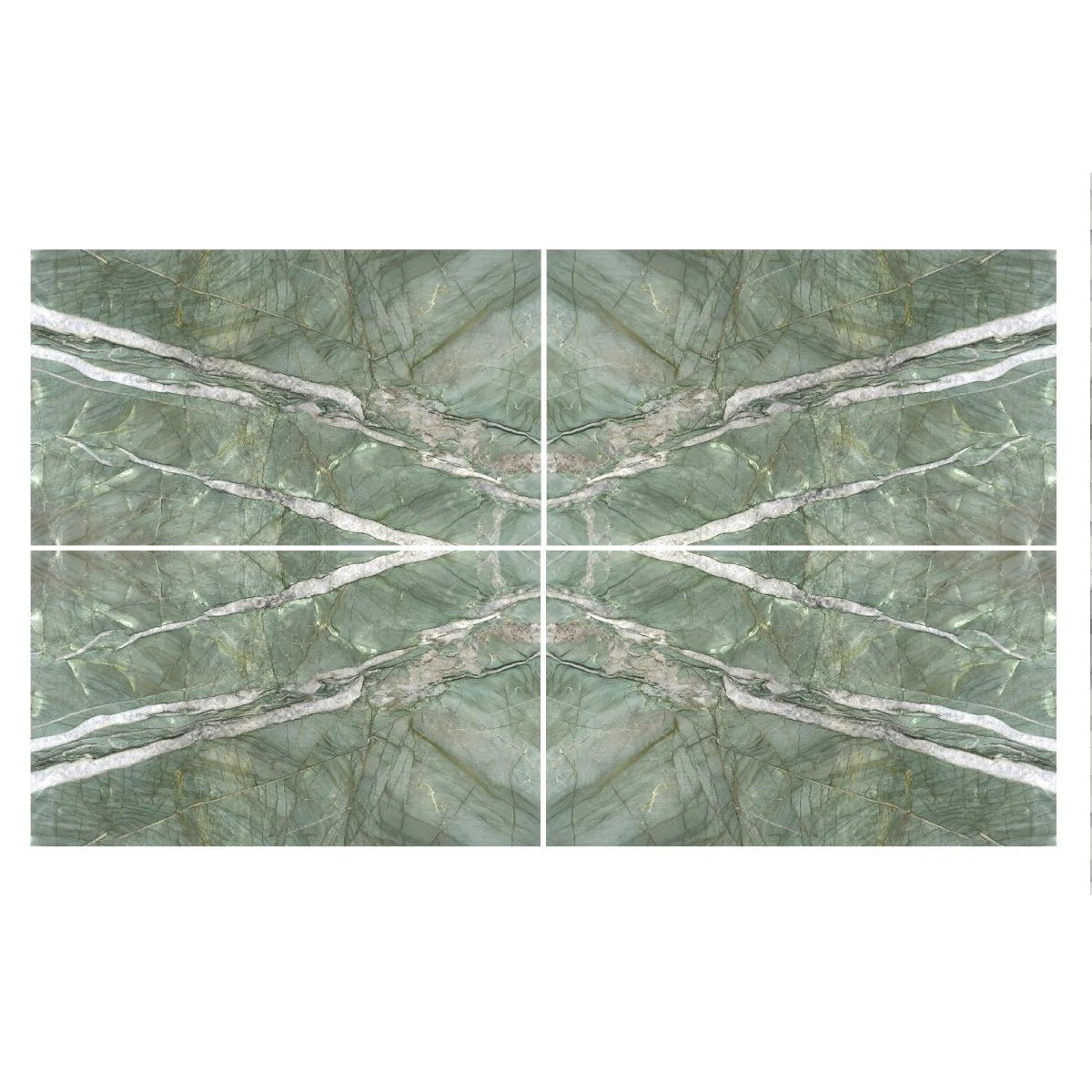 Emerald Crystal Quartzite Slabs - Emperor Marble