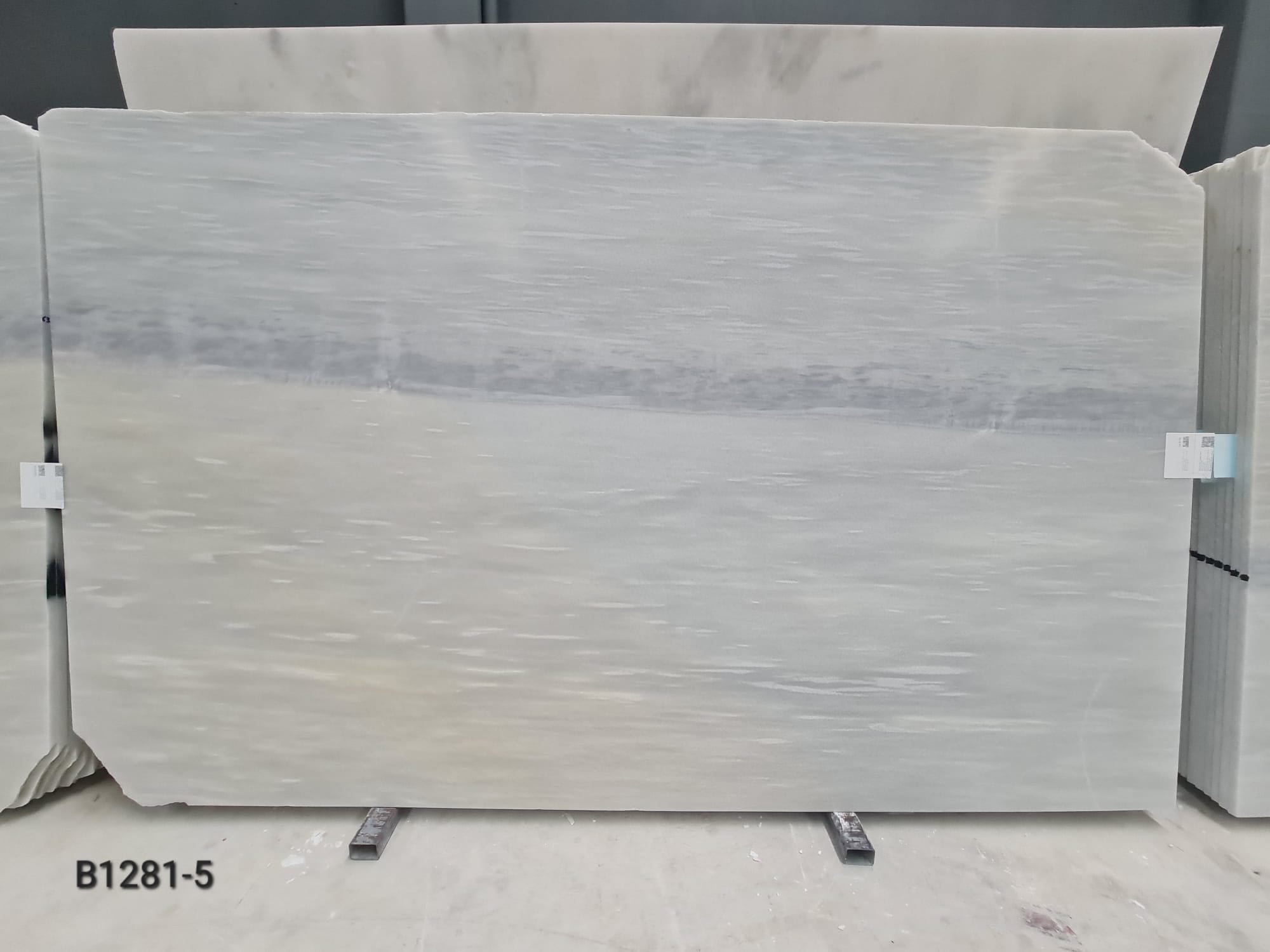 Glacier White Honed Marble Slabs - Emperor Marble