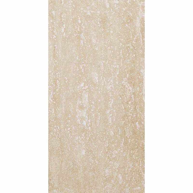 Ivory Honed Filled Polished Travertine Tile 305x610x12mm - Emperor Marble