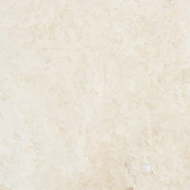 Ivory White Honed Filled Travertine Tiles 610x610x12mm - Emperor Marble