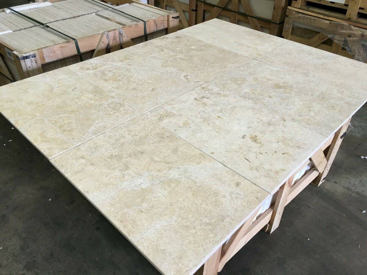 Jura Boned Tumbled Limestone Floor Wall Tile 400x600x12mm - Emperor Marble