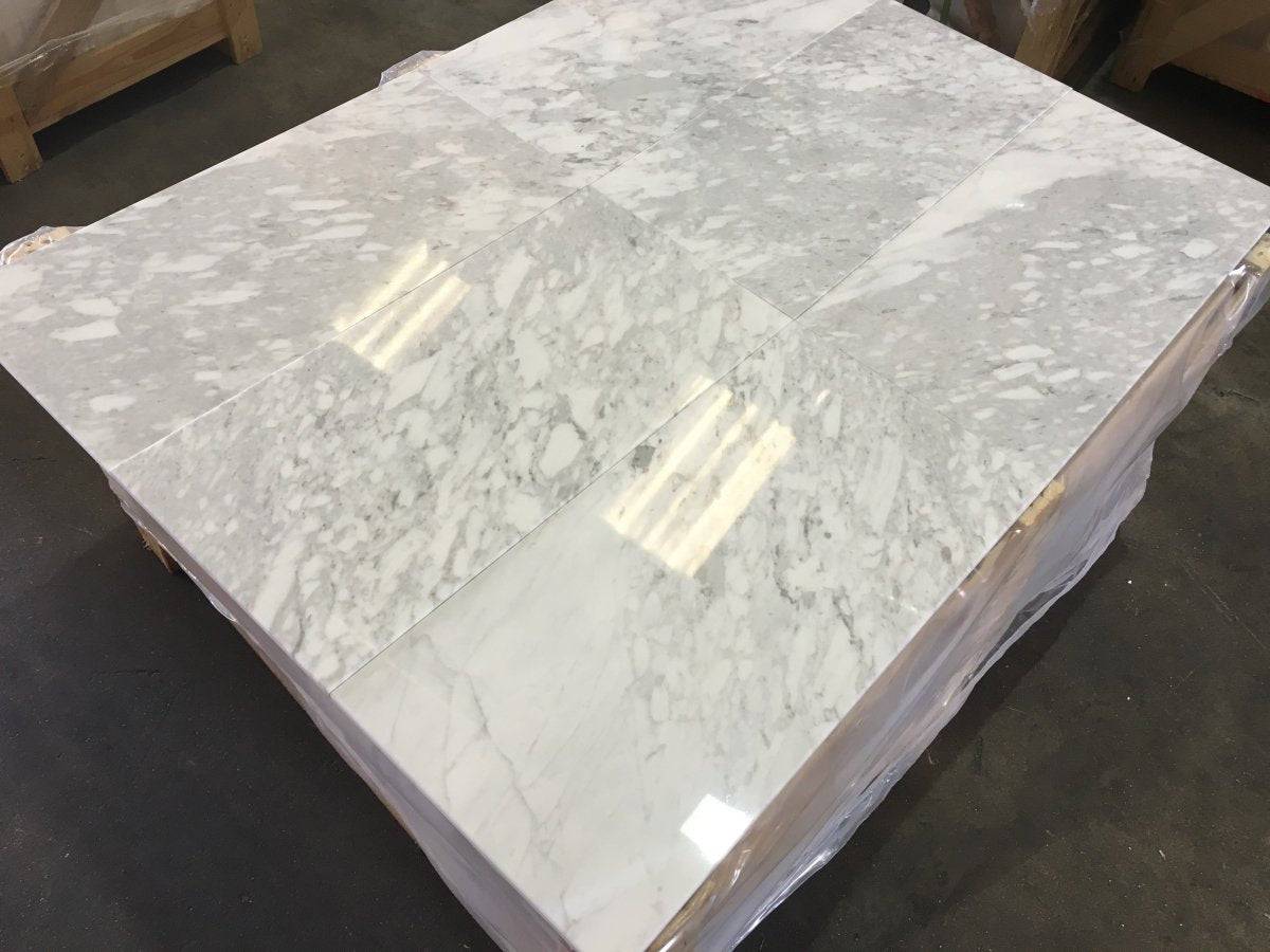 Marble Tiles Carrara Arabescato Italian Marble 305x610mm - Emperor Marble