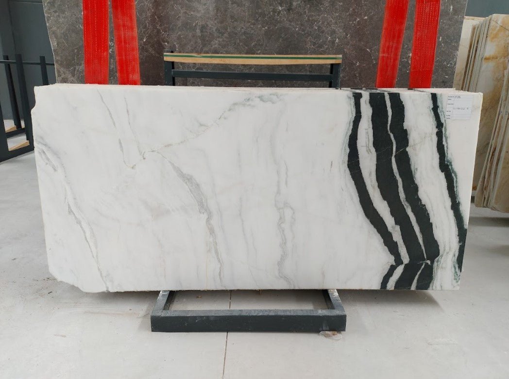 Panda White CH Polished Marble Slabs - Emperor Marble