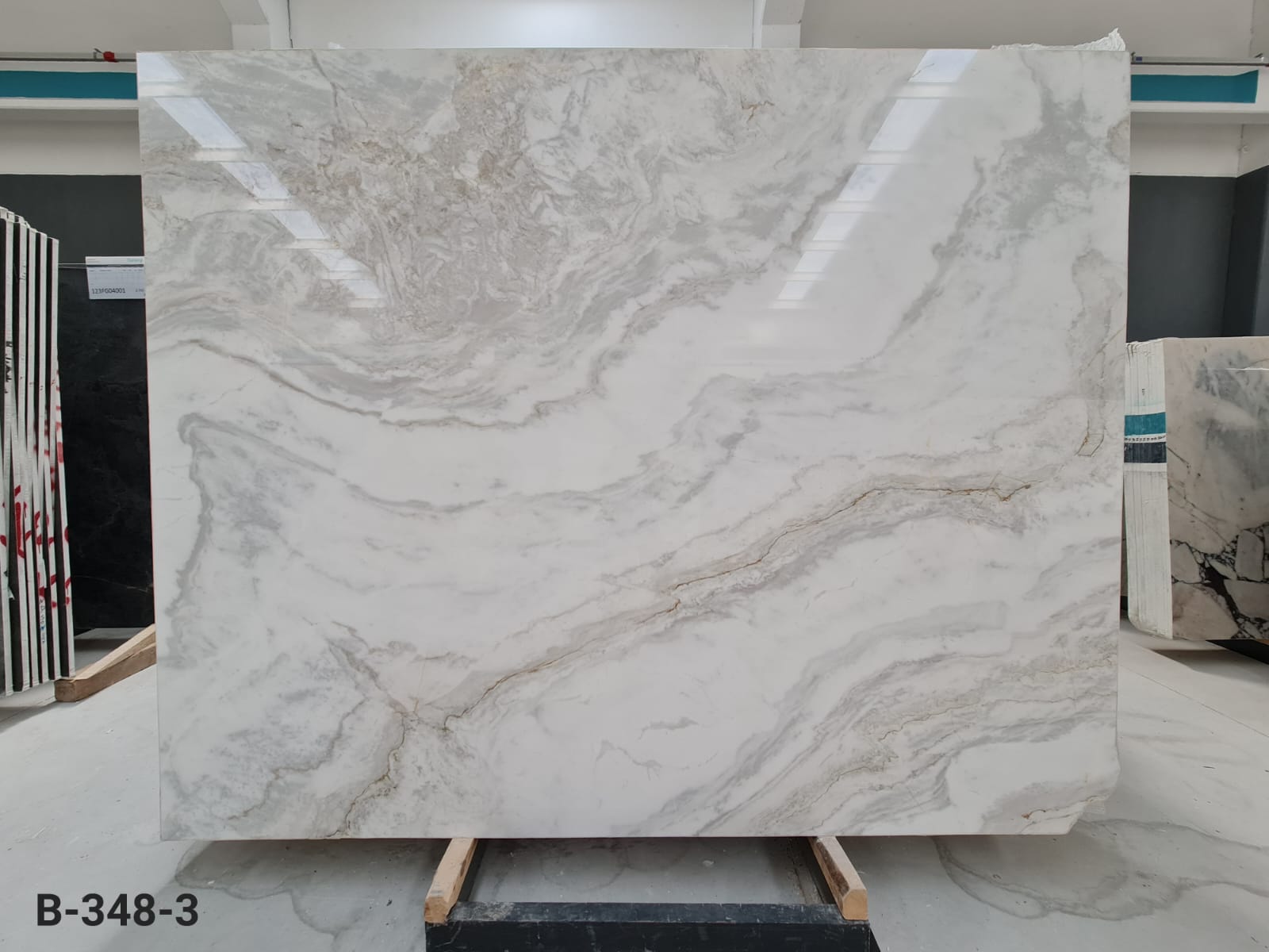 Panda White Polished Marble Slabs - Emperor Marble