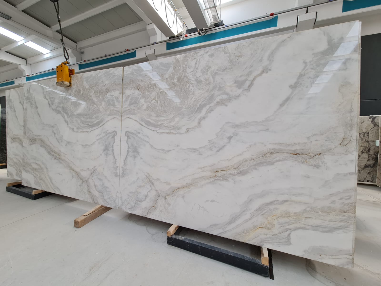 Panda White Polished Marble Slabs - Emperor Marble