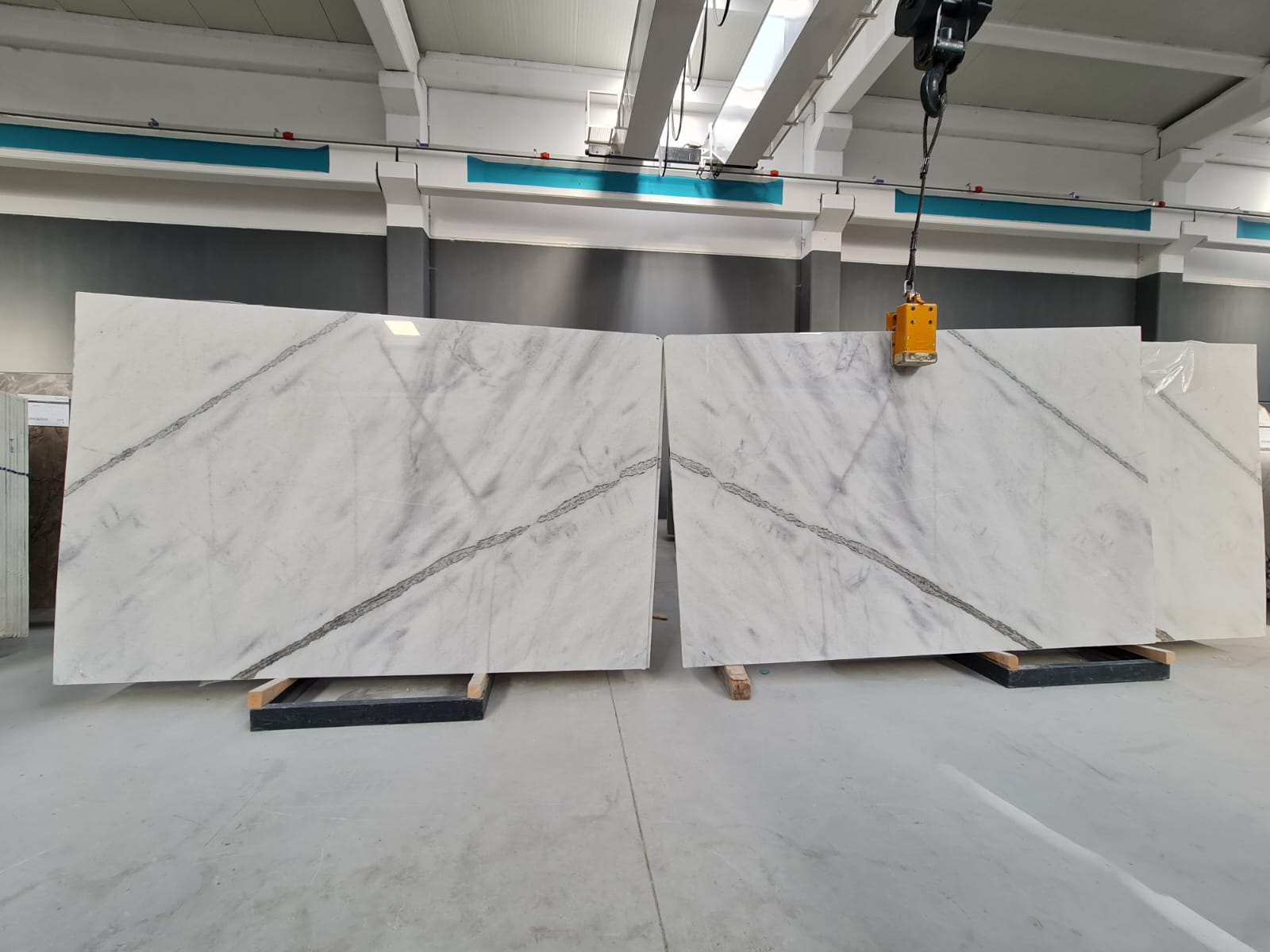 Platinum White Polished Marble Slabs - Emperor Marble