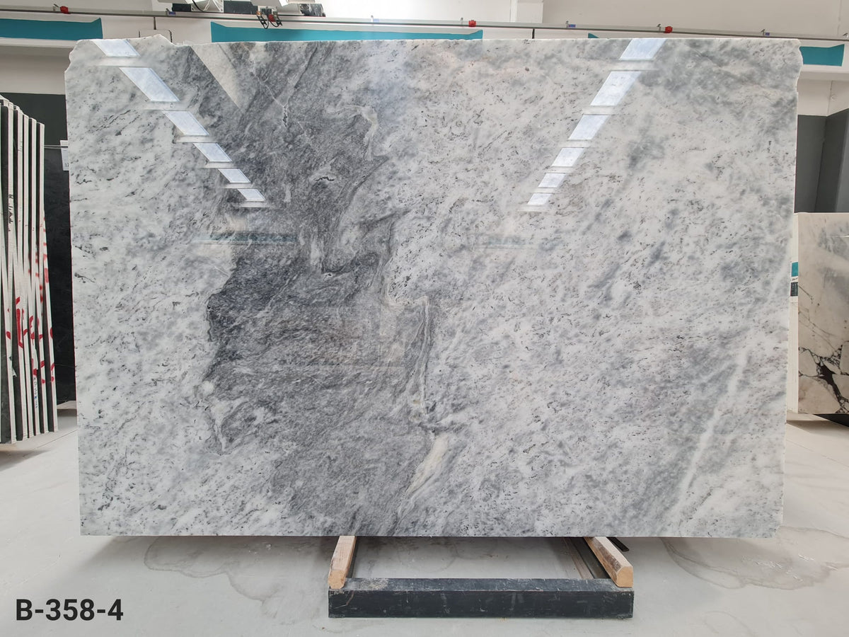 Polar White Polished Marble Slabs - Emperor Marble