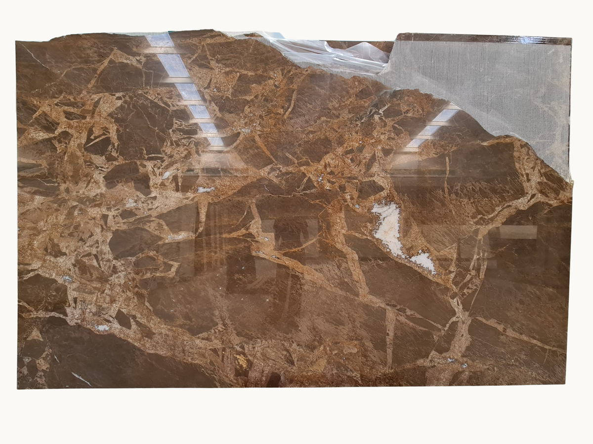 Volcano Brown Marble Slabs