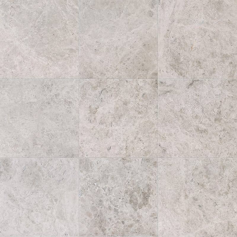 Royal Silver Honed Marble Tiles 600x600x20mm - Emperor Marble