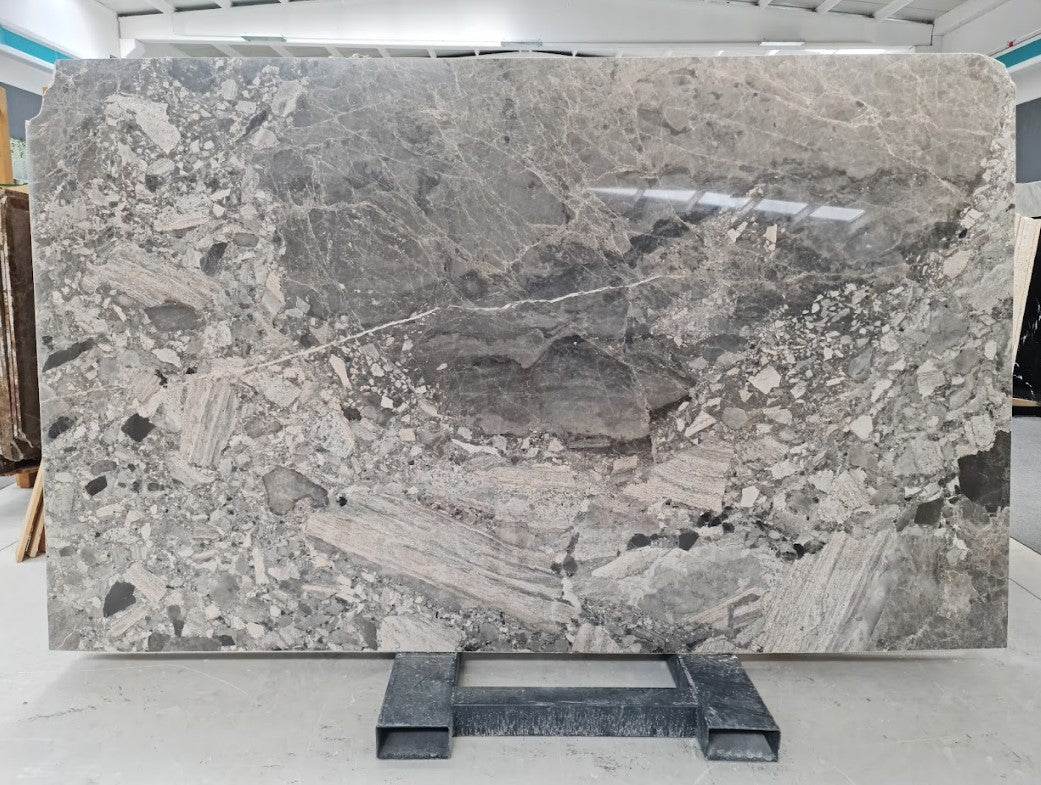 Silver Breccia Polished Marble Slabs - Emperor Marble