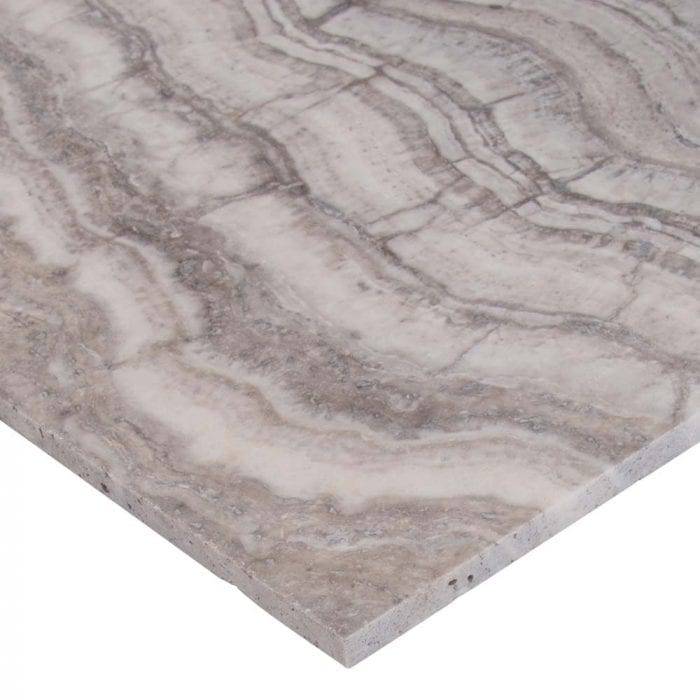 Silver Travertine Tiles Honed Filled Floor Wall Cover - Emperor Marble