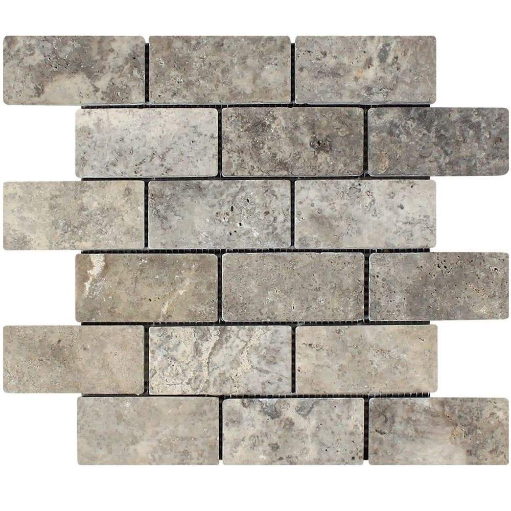 Silver Travertine Tiles Honed Filled Floor Wall Cover - Emperor Marble