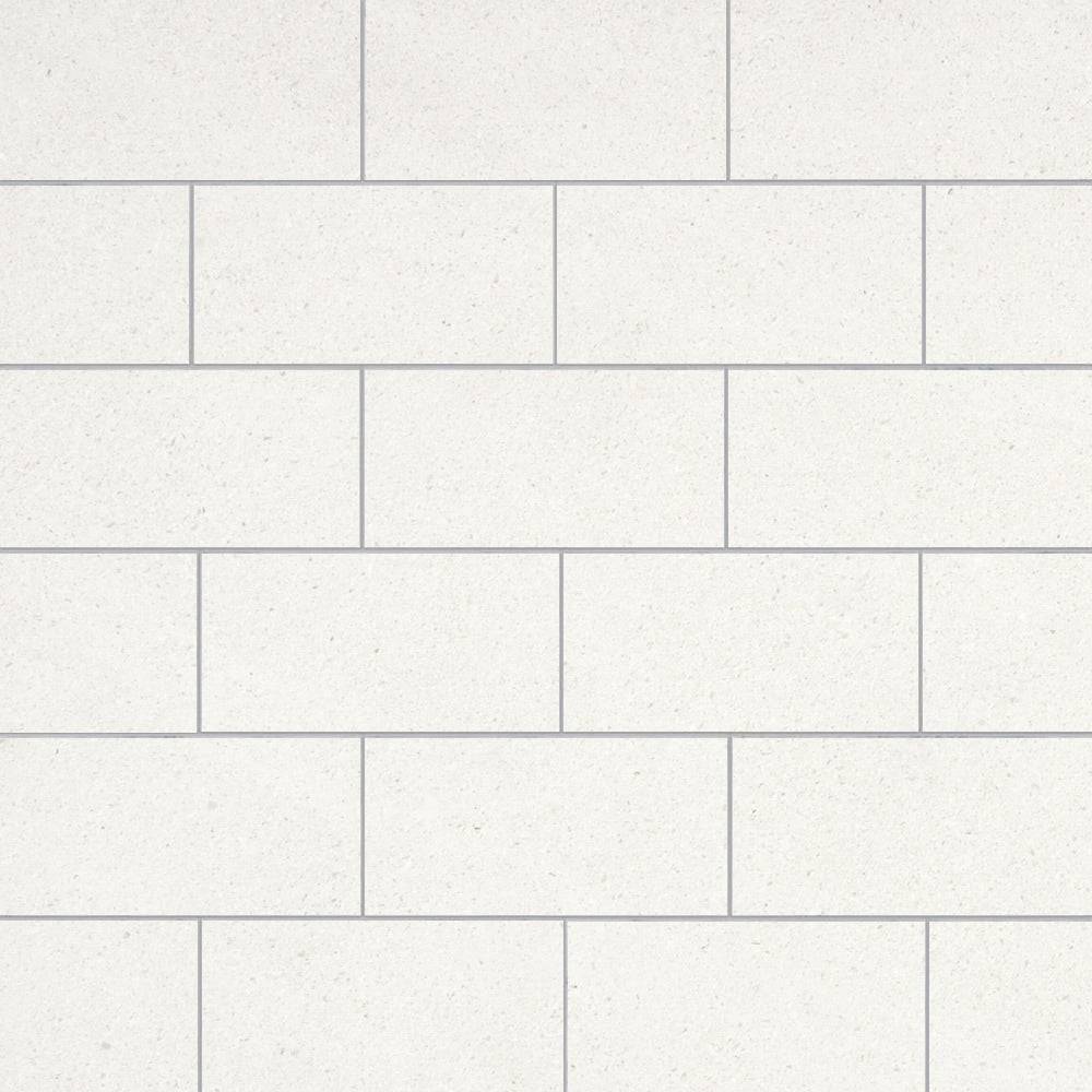 Snow White Honed Limestone Tiles 305x610x12mm - Emperor Marble