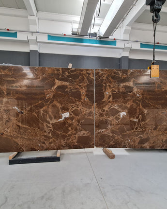 Volcano Brown Polished Marble Slabs - Emperor Marble
