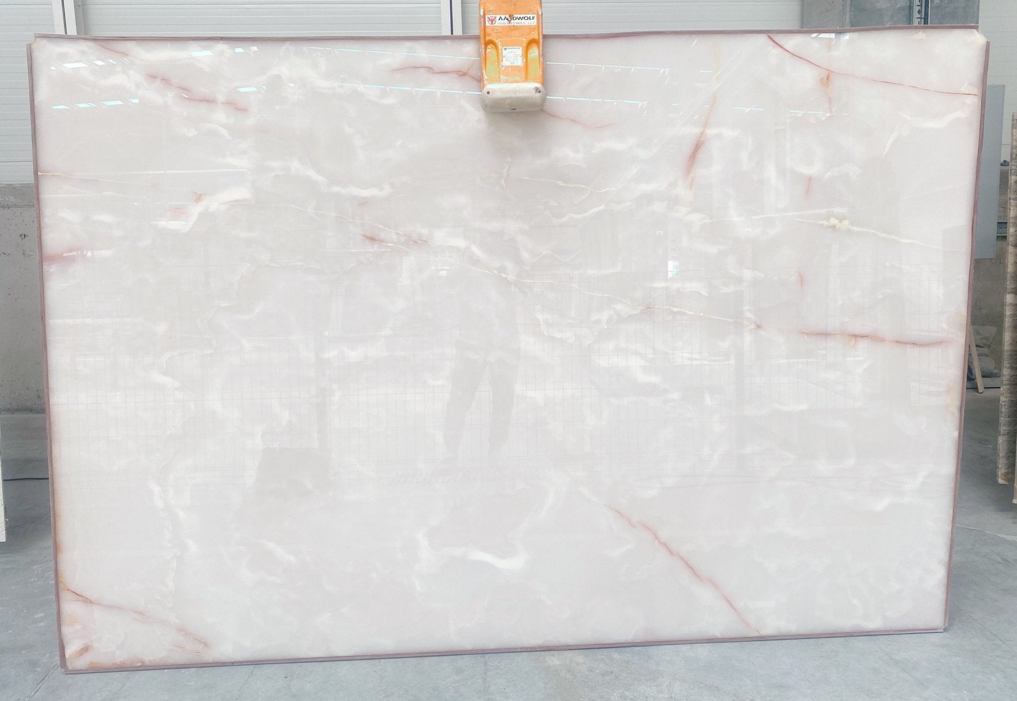 White Onyx Slabs - Crimson Selection - Emperor Marble